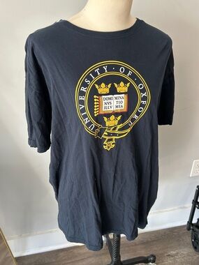 Oxford University Navy Blue Short Sleeve Tee